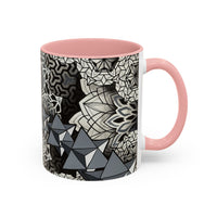 Sacred Geometry Accent Mug – Geometric Mandala