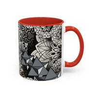 Sacred Geometry Accent Mug – Geometric Mandala