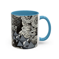 Sacred Geometry Accent Mug – Geometric Mandala