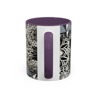 Sacred Geometry Accent Mug – Geometric Mandala