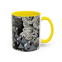 Sacred Geometry Accent Mug – Geometric Mandala