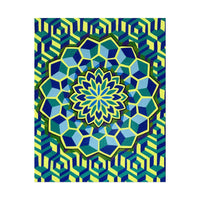 Quantum Garden - Vibrant Mandala Art Print