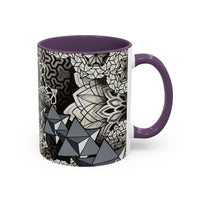 Sacred Geometry Accent Mug – Geometric Mandala