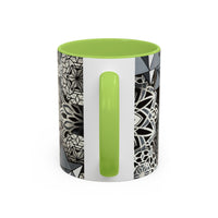 Sacred Geometry Accent Mug – Geometric Mandala