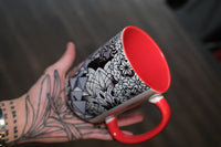 Sacred Geometry Accent Mug – Geometric Mandala