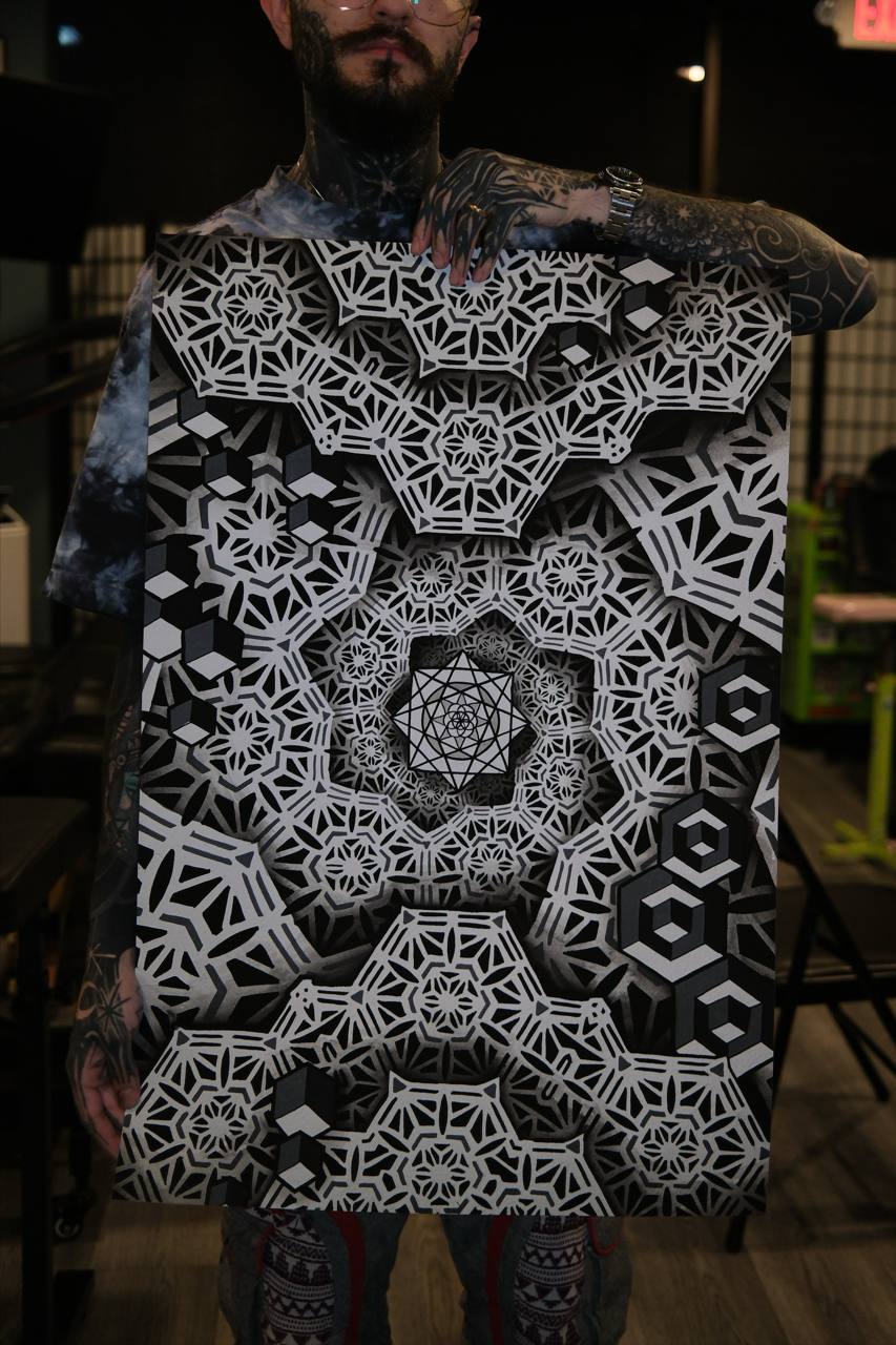 Crystalline Consciousness - Sacred Geometry Art Print