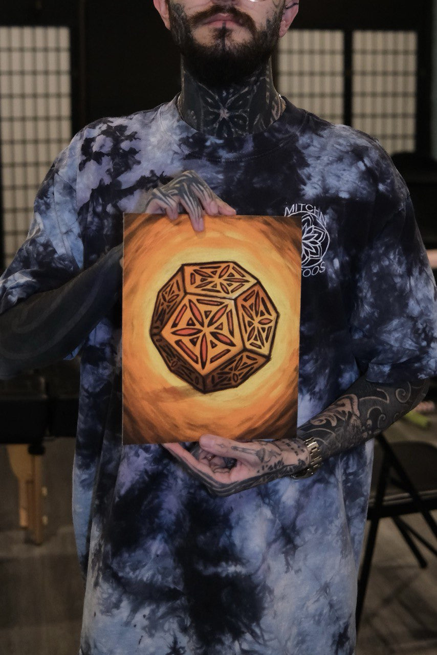 Cosmic Dodecahedron - Sacred Geometry Art Print