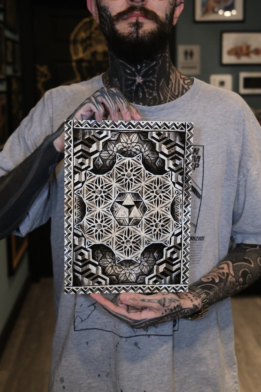 Merkaba Codex - Flower of Life Art Print