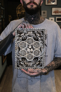 Merkaba Codex - Flower of Life Art Print