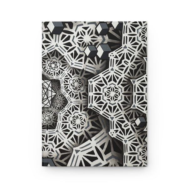 Sacred Geometry Hardcover Journal — Fractal Hexagons
