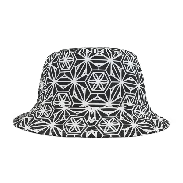 Sacred Geometry Bucket Hat — Asanoha Pattern