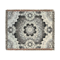 Sacred Geometry Woven Blanket – Mandala