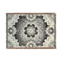 Sacred Geometry Woven Blanket – Mandala