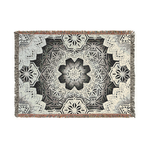 Sacred Geometry Woven Blanket — Mandala