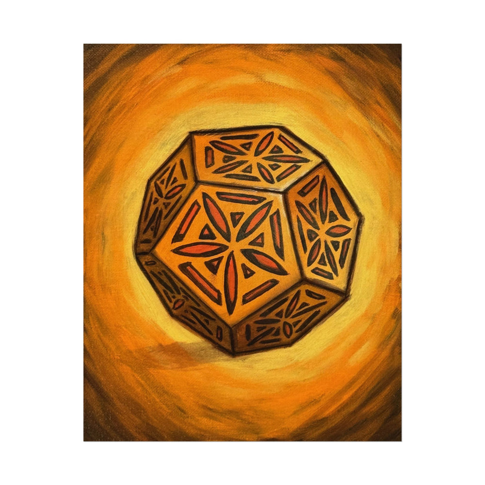 Cosmic Dodecahedron — Sacred Geometry Art Print