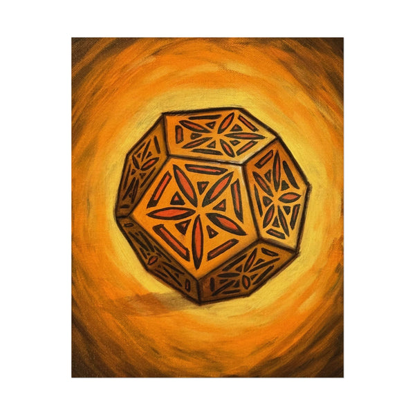 Cosmic Dodecahedron — Sacred Geometry Art Print