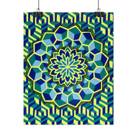 Quantum Garden - Vibrant Mandala Art Print