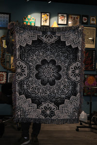 Sacred Geometry Woven Blanket – Mandala
