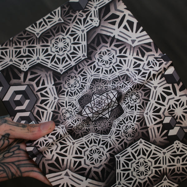 Sacred Geometry Hardcover Journal – Fractal Hexagons