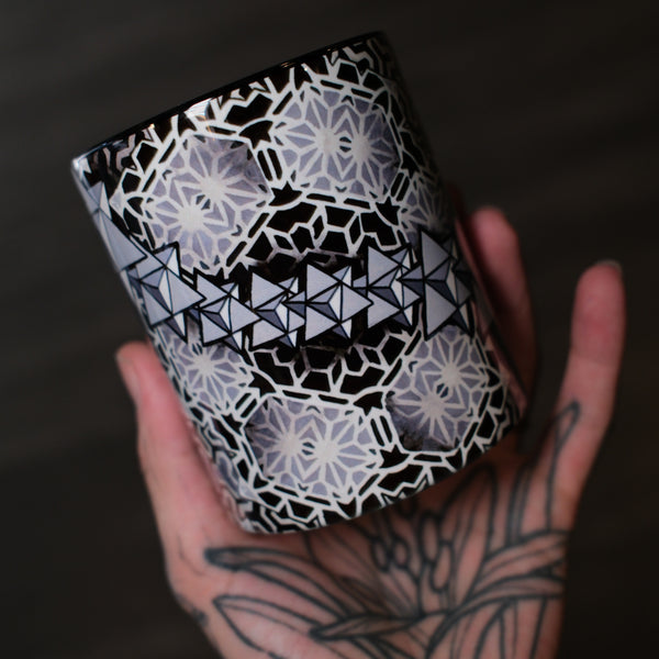 Sacred Geometry Accent Mug – Geometric Mandala