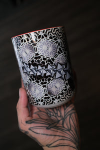 Sacred Geometry Accent Mug – Geometric Mandala
