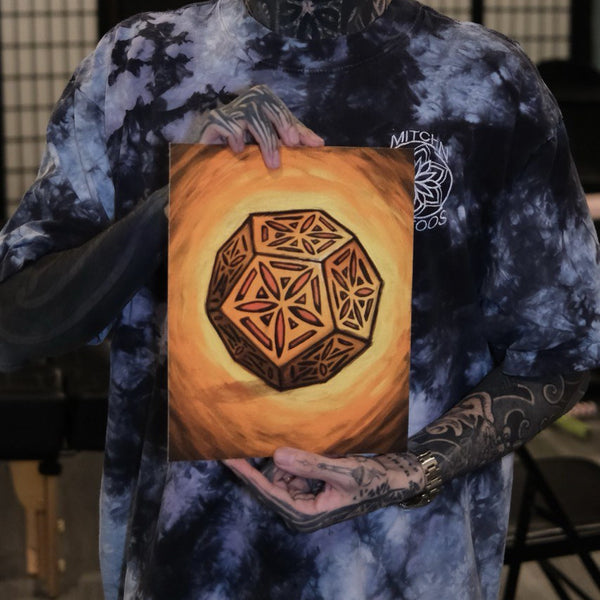 Cosmic Dodecahedron - Sacred Geometry Art Print