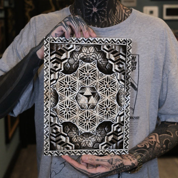 Merkaba Codex - Flower of Life Art Print