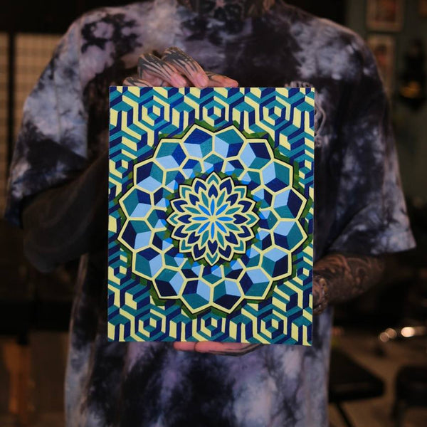 Quantum Garden - Vibrant Mandala Art Print