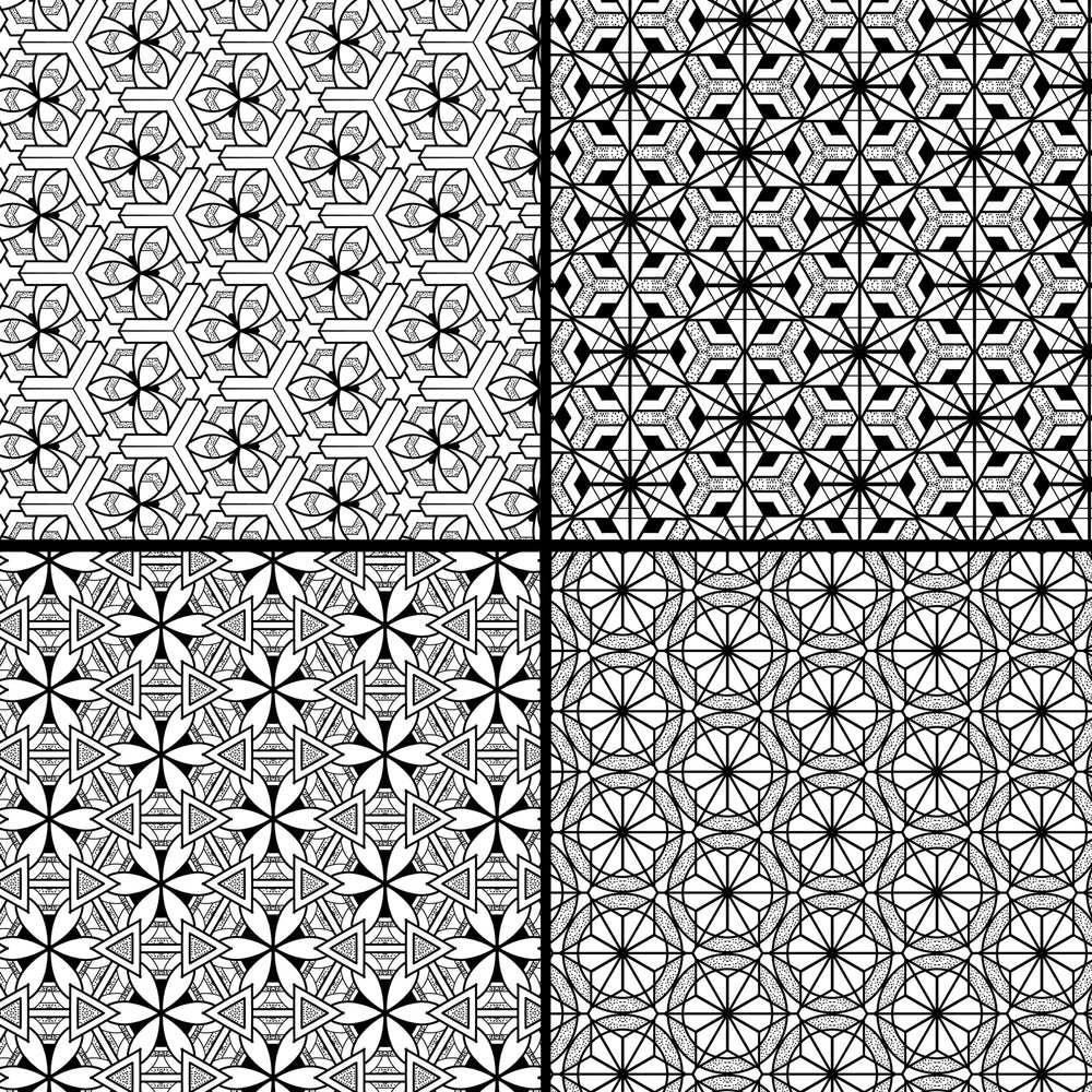 Geometric Patterns Procreate Brush Set - Vol. 1 (75 Brushes)